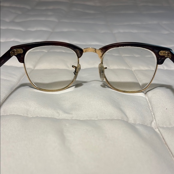 Ray-Ban Brown and Gold Aviator Glasses - Picture 6 of 13